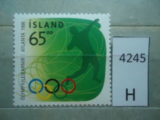Фото марки Исландия 1996г **