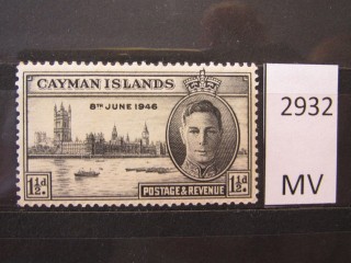 Фото марки Каймановы острова 1946г *