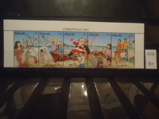 Фото марки Палау сцепка 1998г 6 евро **