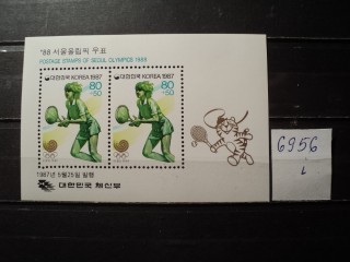 Фото марки Северная Корея блок 1987г **