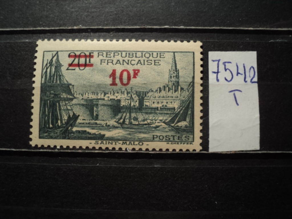Фото марки Франция 1940г **