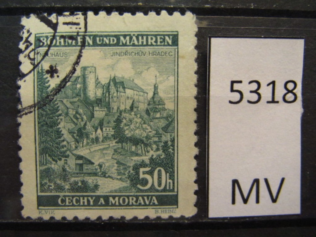 Фото марки Германская оккупация Чехословакии 1940г