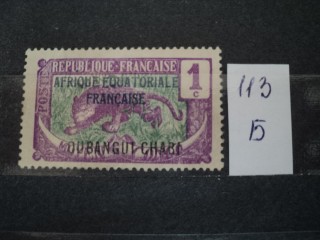 Фото марки Франц. Убанги Чари Чад 1947г *