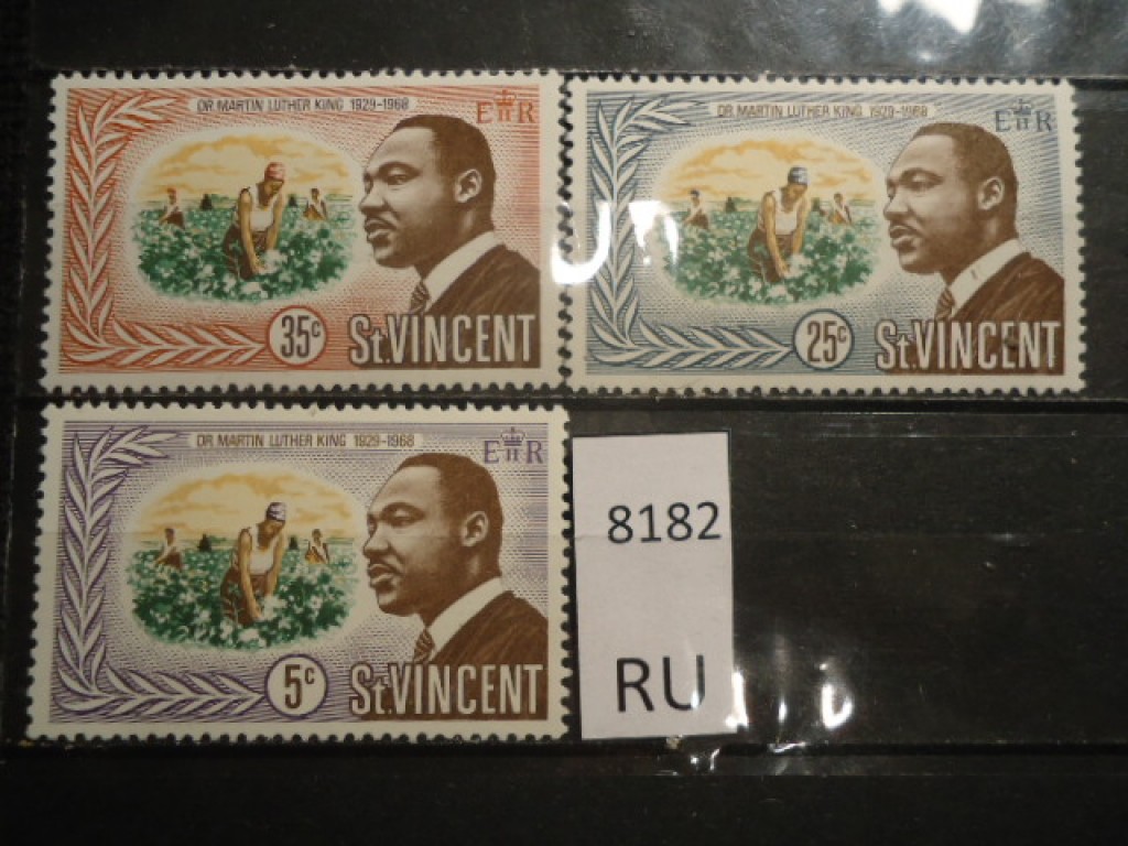 Фото марки Британский Сент Винсент 1968г серия **