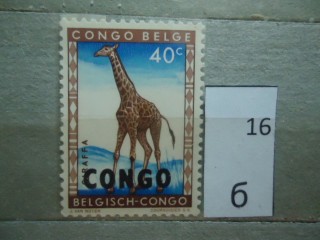 Фото марки Бельгийское Конго 1960г **