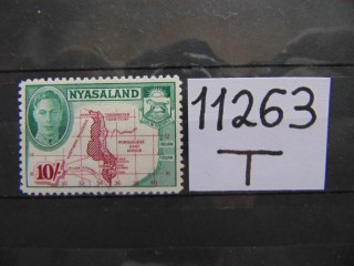 Фото марки Британская Ньясса 1945г **