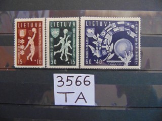 Фото марки Литва серия 1939г *