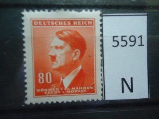 Фото марки Германская оккупация Чехословакии 1942г **