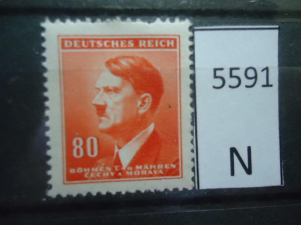 Фото марки Германская оккупация Чехословакии 1942г **