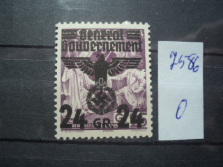 Фото марки Германская оккупация Польши 1938г **