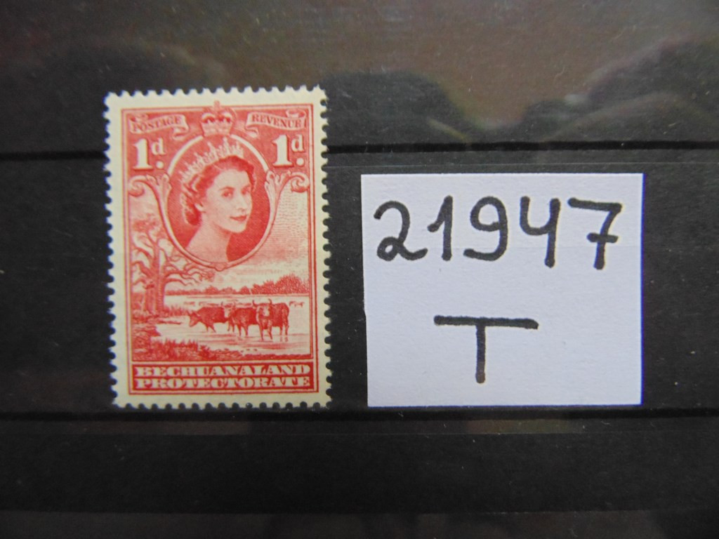 Фото марки Британский Бечуанленд 1955г **