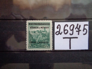 Фото марки Германская оккупация Чехии 1939г **