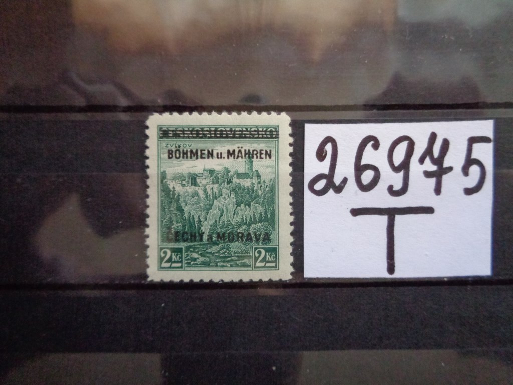 Фото марки Германская оккупация Чехии 1939г **