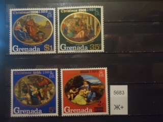 Фото марки Гренада 1969г надпечатка **