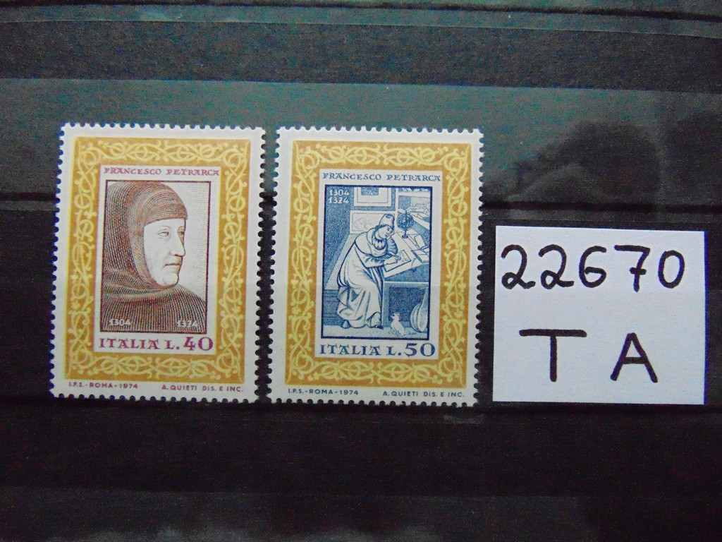 Фото марки Италия серия 1974г **