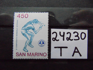 Фото марки Сан Марино марка 1986г **
