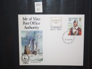 Фото марки Почтовая карточка Остров Мэн **