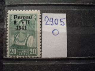 Фото марки Германская оккупация Эстонии 1941г *