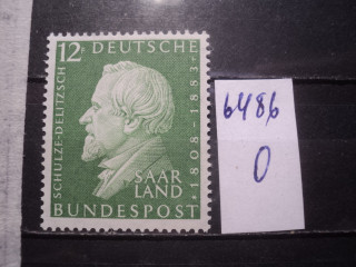 Фото марки Германия СААР 1958г **