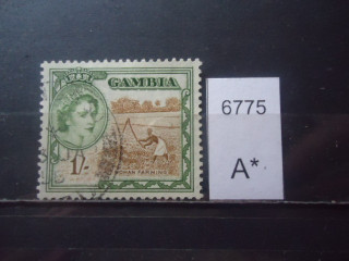 Фото марки Брит. Гамбия 1953г