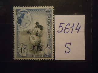 Фото марки Свазиленд 1956г *
