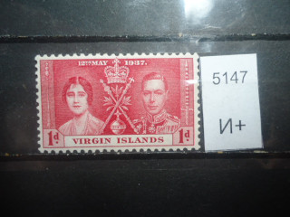 Фото марки Брит. Виргинские острова 1937г **
