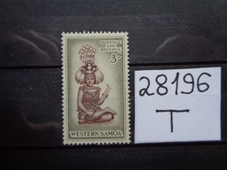 Фото марки Британская Самоа 1952г **