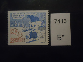Фото марки Швеция 1980г **