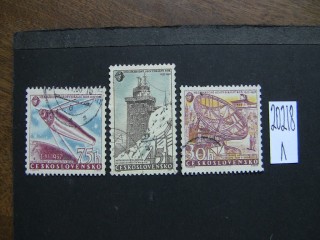 Фото марки Чехословакия 1957г серия