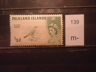 Фото марки Брит. Фалклендские острова 1966г /желтая бумага/ **
