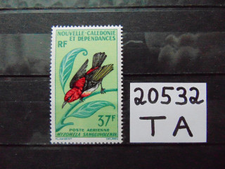 Фото марки Новая Каледония авиапочта 1966г **