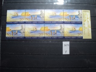 Фото марки Кипр сцепка 2004г **
