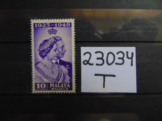 Фото марки Британская Малайя 1948г **