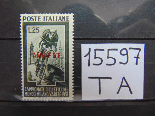 Фото марки Триест зона А марка 1951г *