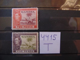 Фото марки Гамбия 1938г **