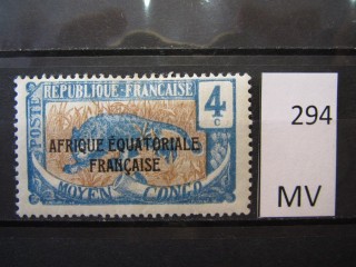 Фото марки Франц. Экваториальная Африка 1924г *