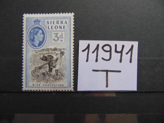 Фото марки Британская Сьерра Леоне 1956г **