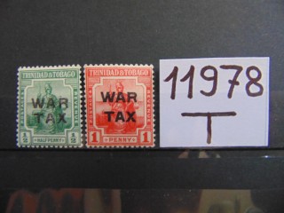 Фото марки Британские Тринидад и Тобаго серия 1917г **