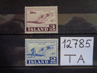 Фото марки Исландия серия 1951г *