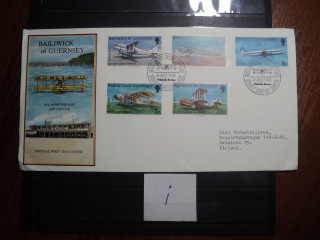 Фото марки Брит. Герсей 1973г конверт FDC