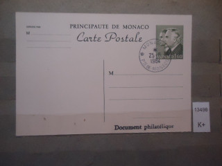 Фото марки Монако 1986г почтовая карточка