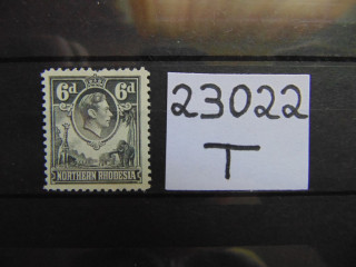 Фото марки Британская Северная Родезия 1938г **