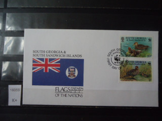 Фото марки Южная Георгия конверт 1992г