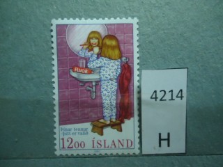 Фото марки Исландия 1987г *