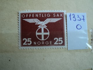 Фото марки Норвегия 1942г **