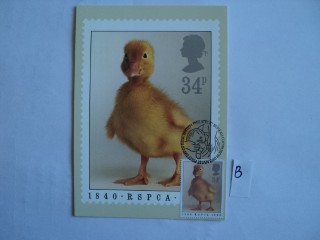 Фото марки Великобритания почтовая карточка 1989г