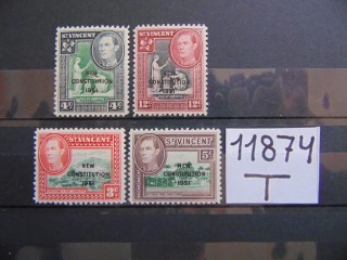 Фото марки Британский Св. Винсент серия 1951г **