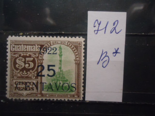Фото марки Гватемала 1922г надпечатка *