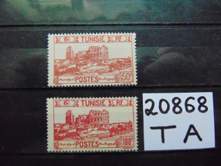 Фото марки Французский Тунис 1945г **