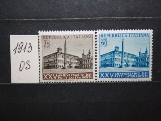 Фото марки Италия 1954г серия **